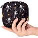 Skull Pattern Sanitary Napkin Storage Bag | Menstrual Cup Pouch & Makeup Organizer - Buy Online on GoSupps.com