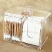 Fomiyes Kasten Wattepad Organizer - Clear Mini Container with Lid for Cosmetics & Toothpicks | International Shipping Available - Buy Online on GoSupps.com