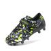 DREAM PAIRS Football Boots Children Boys Football Boots Girls Breathable Magic Sticker Soccer Shoes Unisex Indoor Training Shoes Sports Shoes for Outdoor 28.5 EU Black Neon Green