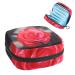 Women's bonds storage pockets Stillpad holder red rose portable period kit bag feminine product bag for women girls color4