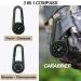 Multifunctional 3-in-1 Compass with Carabiner Hook & Thermometer | Portable Metal Key Ring for Camping & Hiking - Buy Online on GoSupps.com