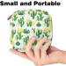 Stylish Menstruation Pad Bag with Zipper | Hand-Drawn Cactus Design | Women's Tampon & Napkin Collector Bag - Buy Online on GoSupps.com
