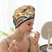 70s Hippie Style Microfiber Hair Towel - Super Absorbent Quick Dry Hair Cap for Women with Long Curly and Thick Hair - Buy Online on GoSupps.com