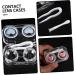 Solustre 12-Pack Contact Lens Containers & Makeup Mirror Case - Travel Size Accessories for Lenses - Buy Online on GoSupps.com