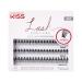 KISS Lash Couture Faux Lash Extensions, Style 'Venus', Exclusive Flat-Band Technology, Short & Medium Length, 60 Individual Lash Clusters