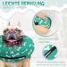 Supet Halskrause Dog Inflatable Collar - Adjustable Protective Pet Cone for Cats & Dogs (Green Bone Size M) - Buy Online on GoSupps.com