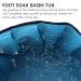 Beaupretty Foldable Collapsible Foot Spa Bucket - Travel Footbath & Versatile Laundry Basket in Child Blue - Oxford Fabric Water Tank - Buy Online on GoSupps.com
