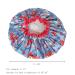 Satin Llama Blue Shower Cap for Women - Waterproof and Cute Animal Printed Bath Cap for Long Hair - Buy Online on GoSupps.com