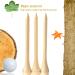 250 Pack Professional Bamboo Golf Tees 2-3/4 Inch - Biodegradable & Stronger Than Wood Tees for Less Friction - Buy Online on GoSupps.com
