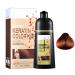 Yabauuop 6-in-1 Natural Hair Color Shampoo for Dark Brown Hair - Covers Gray Hair - Long-Lasting Color Shampoo for Men and Women - Lasts 30 Days - 500ml