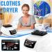 small clothes dryer Electric Clothes Dryer Portable Silent Electric Warm Air Dryer Clothes Drying Rack Machine with Timing & Remote Control Household Clothes Dryer Electric Indoor Home Clothes Drying - Buy Online on GoSupps.com