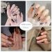 BABALAL Orange French Press Acrylic False Nails - Long Glossy Ballerina Coffin Nails for Women/Girls C03 - Buy Online on GoSupps.com