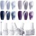 Gellen Gel Nail Polish Kit - 4 Mysterious Colors Blue Purple Jelly Gel Nail Polish Set Cat Eye Gel Nail Kit with Magnet Soak Off Blooming Gel Nail Polish for Spreading Effect Special Treat - Buy Online on GoSupps.com