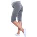 MijaCulture Maternity Capri Trousers - Grey | Comfortable and Stylish Maternity Pants - Buy Online on GoSupps.com