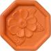 JBK Pottery Terra Cotta Brown Sugar Saver, Softens Hard Brown Sugar, Preserves Soft Brown Sugar - Daisy Flower Design