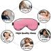 Silky Pink Sand Beach Sleep Masks - Soft Satin Eye Cover for Travel | Unisex Blindfold for a Restful Nap - Buy Online on GoSupps.com