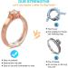 16 Pack Silicone Ring Size Adjuster - Invisible Resizer for Loose Rings - Fits Women and Men - 8 Sizes - Ideal for Different Band Widths - Buy Online on GoSupps.com