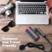 Professional Travel Hair Dryer with Diffuser | Lightweight & Low Noise Blow Dryer for Curly Hair | 2 Speed Heat Settings | Ideal for Home, Salon, and Gift - Buy Online on GoSupps.com