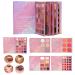 Eyeshadow Palette Waterproof Mixable Powder Lipstick 5 Layer Makeup Book for Women and Girls for Travel Office Party Daily Use Wedding Shopping Leisure