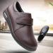 Shop Women's Adjustable Breathable Non-Slip Diabetic Leather Shoes - Extra Wide Walking Sneakers for Moms | Ideal Mother's Day Gift - Size 6.5 Black - Buy Online on GoSupps.com