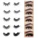 Wholesale 3D Faux Mink Eyelashes 100 Pairs 5 Style Pack - Fluffy Volume, Natural Charming Look, Medium Length, Cotton Band, Handmade, Reusable, Soft False Eyelashes - Buy Online on GoSupps.com