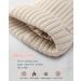Toddler Satin Lined Beanie - Winter Hat for Kids - Bobble Hat for Boys and Girls - Beige - Buy Online on GoSupps.com