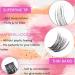 72 Cluster Lashes - 3D False Eyelashes for a Natural Look | D Curl Reusable & Fluffy | DIY Eyelash Extensions (Mix 8-16MM) - Soft & Lightweight - Buy Online on GoSupps.com