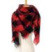 Elegant Hanxiulin Women's Warm Winter Cotton Triangle Scarf - Large Red Cashmere Wrap - Buy Online on GoSupps.com