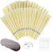 Oyach 36 pieces ear candles Ear cancer for cleaning (without fragrance) non -toxic natural beeswax ear candle ear candle with filter ear protection for relaxing for women men (36 pieces 18 protective discs) no fragrance/36PCs