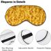Macaroni Cheese Sleep Mask for Women | Adjustable Eye Shades with Elastic Strap Comfortable & Fun Sleep Accessory - Buy Online on GoSupps.com