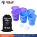 Rally and Roar Jumbo Tailgate Beer Pong Set - Includes 12 Durable 9" Tall Cups  2 Balls  Carry Bag Blue/Purple - Buy Online on GoSupps.com