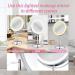 8'' Rechargeable Lighted Makeup Vanity Mirror with 1X/10X Magnification - Touch Sensor Dimming, 3 Colors, 360 Rotation - Cordless - Buy Online on GoSupps.com