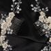 BERYUAN Bridal White Flowers Crystal Pearl hair comb Silver Hair Accessories for Wedding Women and Girls Side Flower Headband Hair Comb - Buy Online on GoSupps.com