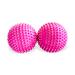 2x DBT skills hedgehog ball |Magnetic high stress acupressure ball |For stress relief or massage |against tension and for more mobility and concentration (biodegradable - pink 47 mm) biodegradable - pink 47 mm