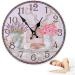 14-Inch Battery Operated Wall Clock - Non-Ticking Decorative Kitchen & Living Room Clock with Flower Bird Cage Design - Easy to Read & Accurate - Buy Online on GoSupps.com