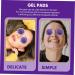 Minkissy Gel Eye Mask - Reusable Cooling Eye Pads for Hot/Cold Therapy | 2 Pairs Violet PVC Perfect for Summer Care - Buy Online on GoSupps.com