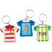 Baker Ross ET1242 Jersey Keyrings - DIY Craft Projects Pack of 6 | White 5 cm | International Shipping Available - Buy Online on GoSupps.com