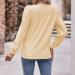 Hoodie Women's Knitted Jumper Women's Fashion Autumn and Winter Long Sleeve Square Collar Casual Loose T Shirt Top Turtleneck Pullover Women's Pullover Autumn Yellow M - Buy Online on GoSupps.com