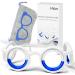 Anti- Motion Sickness Smart Glasses Ultra-Light Portable Nausea Relief Glasses Reduce Airsick Sickness Seasickness Glasses for Sport Travel Gaming No Lens Liquid Glasses for Adults or Kids Blue