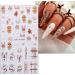3D Christmas Nail Stickers 4 Sheets 5D Self-Adhesive Embossed Nail Decal Snowflake Elk Nail Art Decoration Design Supplies - Buy Online on GoSupps.com