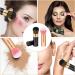Retractable Blusher Brush with Cover 2 Pack Travel Kabuki Bronzer Makeup Brush Liquid Cream Foundation Powder Brush Extensible Face Blender Brush Professional Concealer Brush for Women (Gold & Black) Black & Gold - Buy Online on GoSupps.com