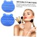 FRCOLOR 2 1 makeup brush holder brush mat brush scrubber holder makeup brush pad brush pad rack makeup brush cleaning mat brush stand make up holder makeup remover face brush Silica gel 11x10cm Blue - Buy Online on GoSupps.com