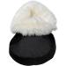 Lambskin Foot Warmer - Cuddly Black/White Merino Fur | International Shipping - Buy Online on GoSupps.com