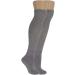 American Made Diabetic Over The Calf Knee Socks for Men - Loose Fit, Non Binding Top - 6 Pairs (3 Black, 3 Gray) - Buy Online on GoSupps.com