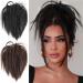 Hair Chignon Short Ponytail Extensions Synthetic Straight Hair Hair Bun with Elastic Band Hair Accessories Women Wig Hair Bun Messy Bun Hair Piece (Color : C) - Buy Online on GoSupps.com