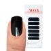 AVOA Beauty nail foil -"Like Licorice" black single-coloured design 20 thin self-adhesive long-lasting nail wraps
