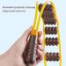 Wooden Cervical Vertebra Massage Roller Rope | Relieve Muscle Soreness & Stress | Lymphatic Drainage Manual Massage Belt - Buy Online on GoSupps.com