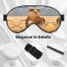Sand Leopard Gecko Print Unisex Eye Mask - Soft Comfort Sleep Shade for Travel Yoga & Shift Work - Buy Online on GoSupps.com