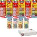 06 x VIMIX Fruit Cola Mix Refills Packs 51g - 02 Mixed Flavours with 01 Random Fun Pezmoji dispenser 17g