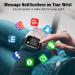 Full Touch Smart Watch for Android iOS Phones | Smart Fitness Tracker with Call Function | IP67 Waterproof Smartwatch for Men and Women - Black - Buy Online on GoSupps.com